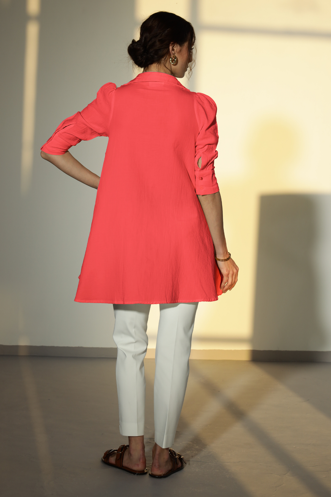 Nora Cotton Top - Preety Pink