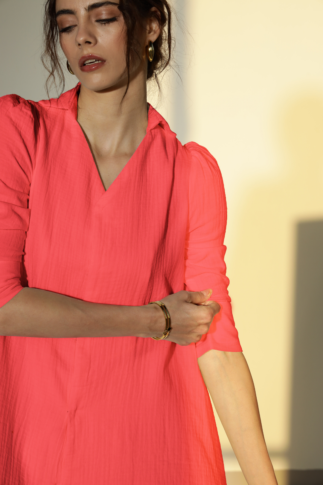 Nora Cotton Top - Preety Pink