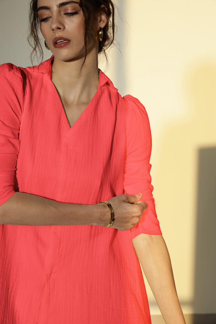 Nora Cotton Top - Preety Pink