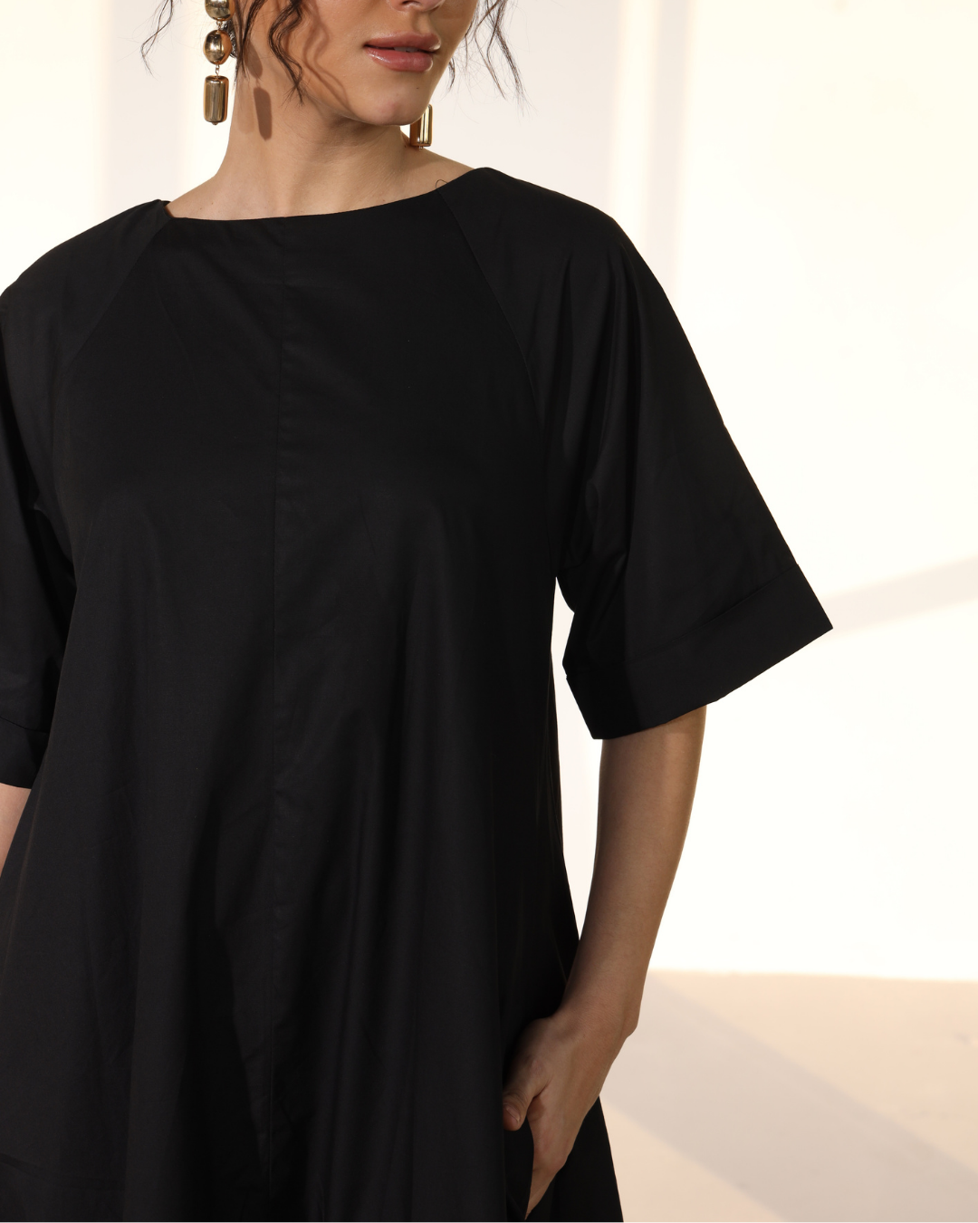 Amaxirose Flare Dress - Carbon Black