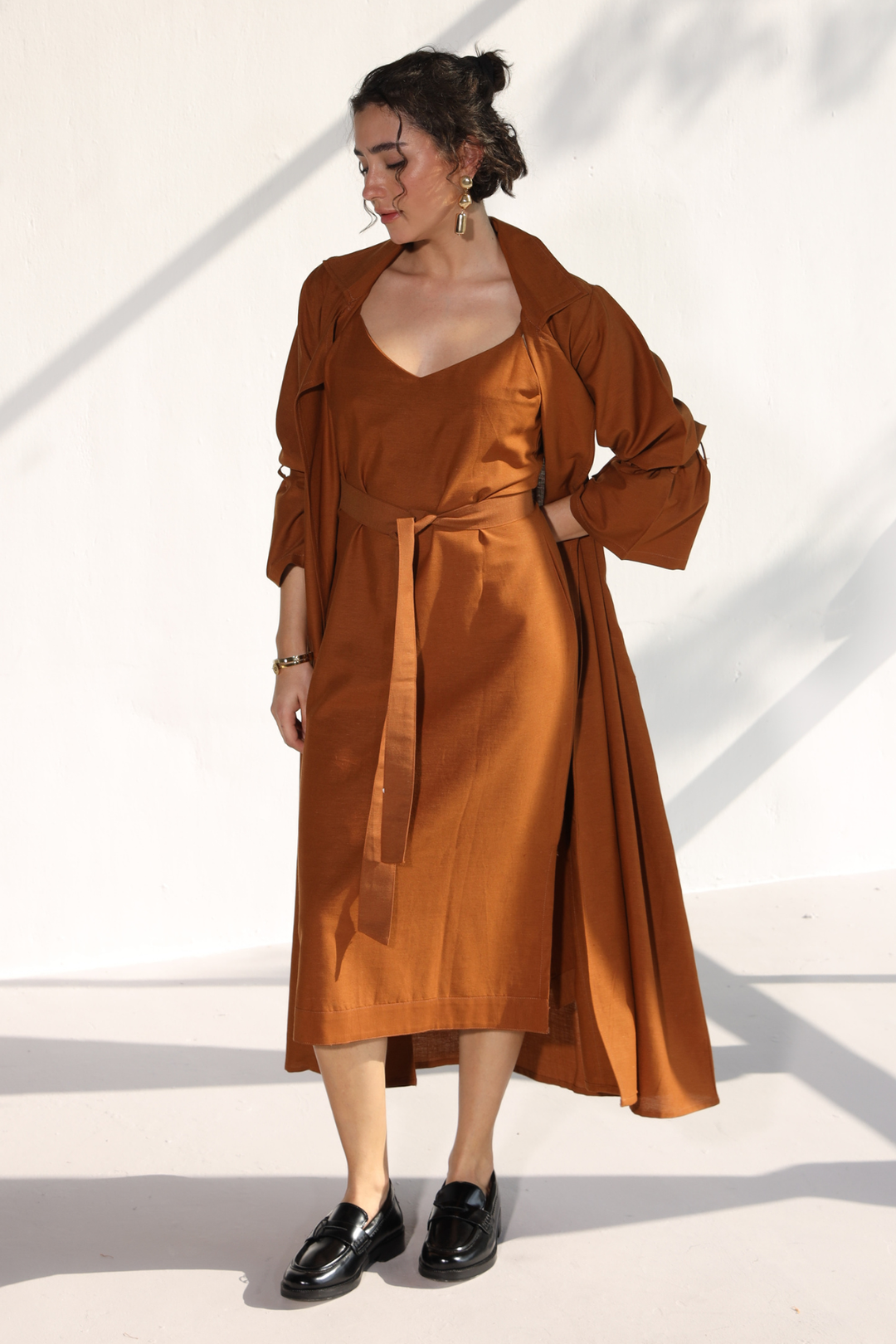Goodmans Co-Ord Dress - Honey Mustard