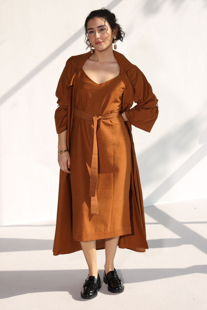 Goodmans Co-Ord Dress - Honey Mustard