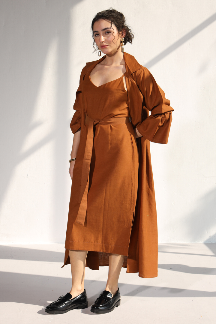 Goodmans Co-Ord Dress - Honey Mustard