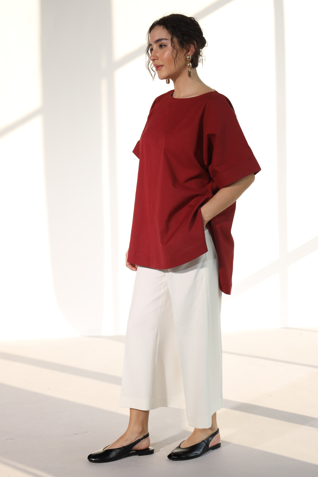 OneCozyDay Tunic - Royal Maroon
