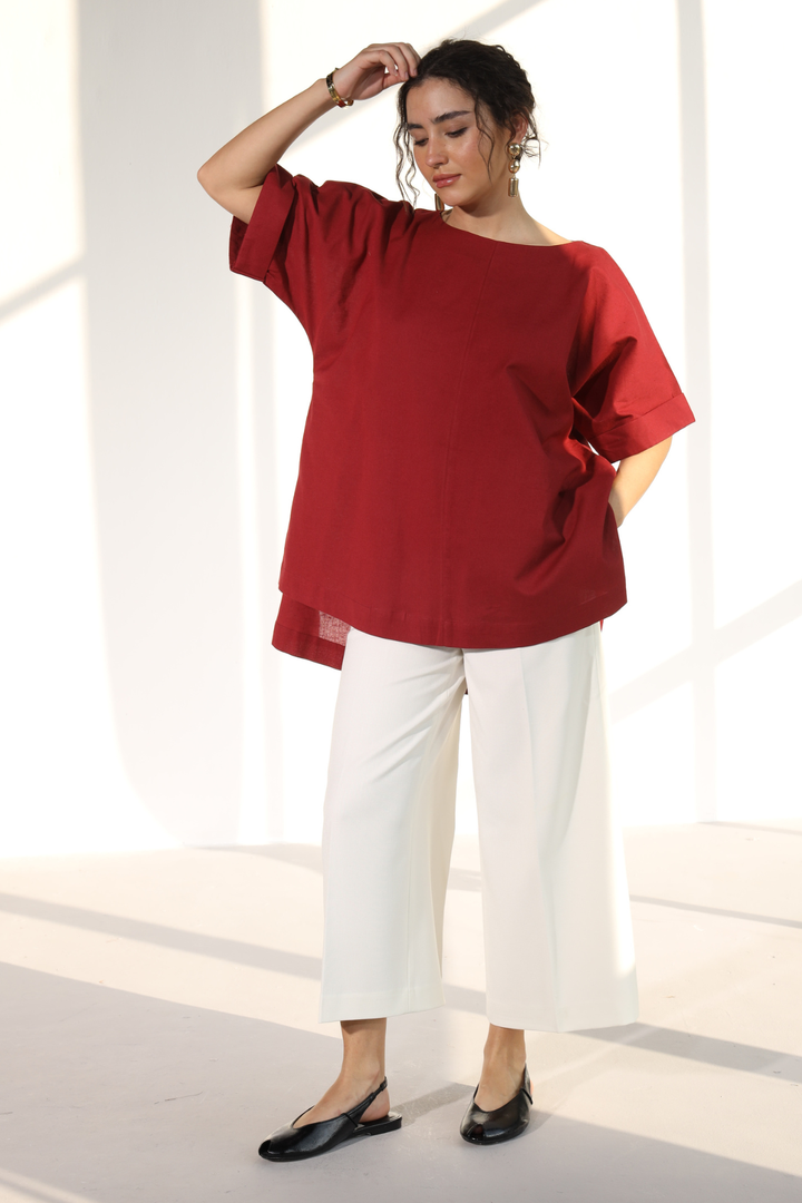 OneCozyDay Tunic - Royal Maroon