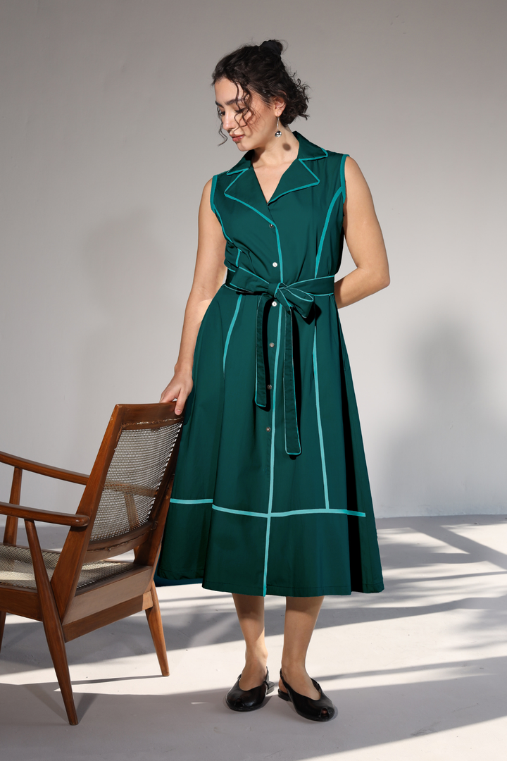 Miller Pocket Dress - Teel
