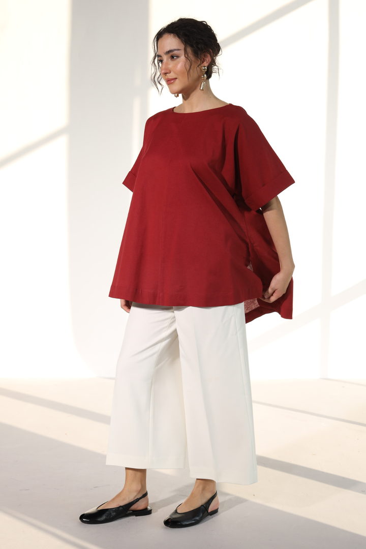 OneCozyDay Tunic - Royal Maroon