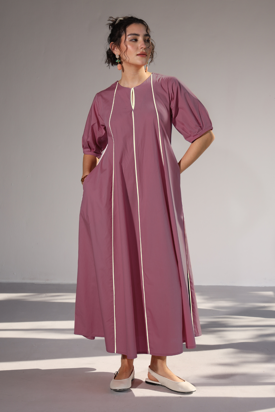 Sunlit Pannel Dress - Lavender