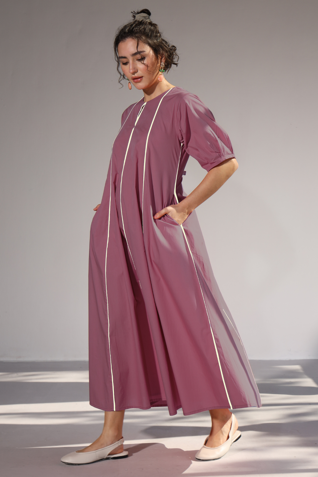 Sunlit Pannel Dress - Lavender