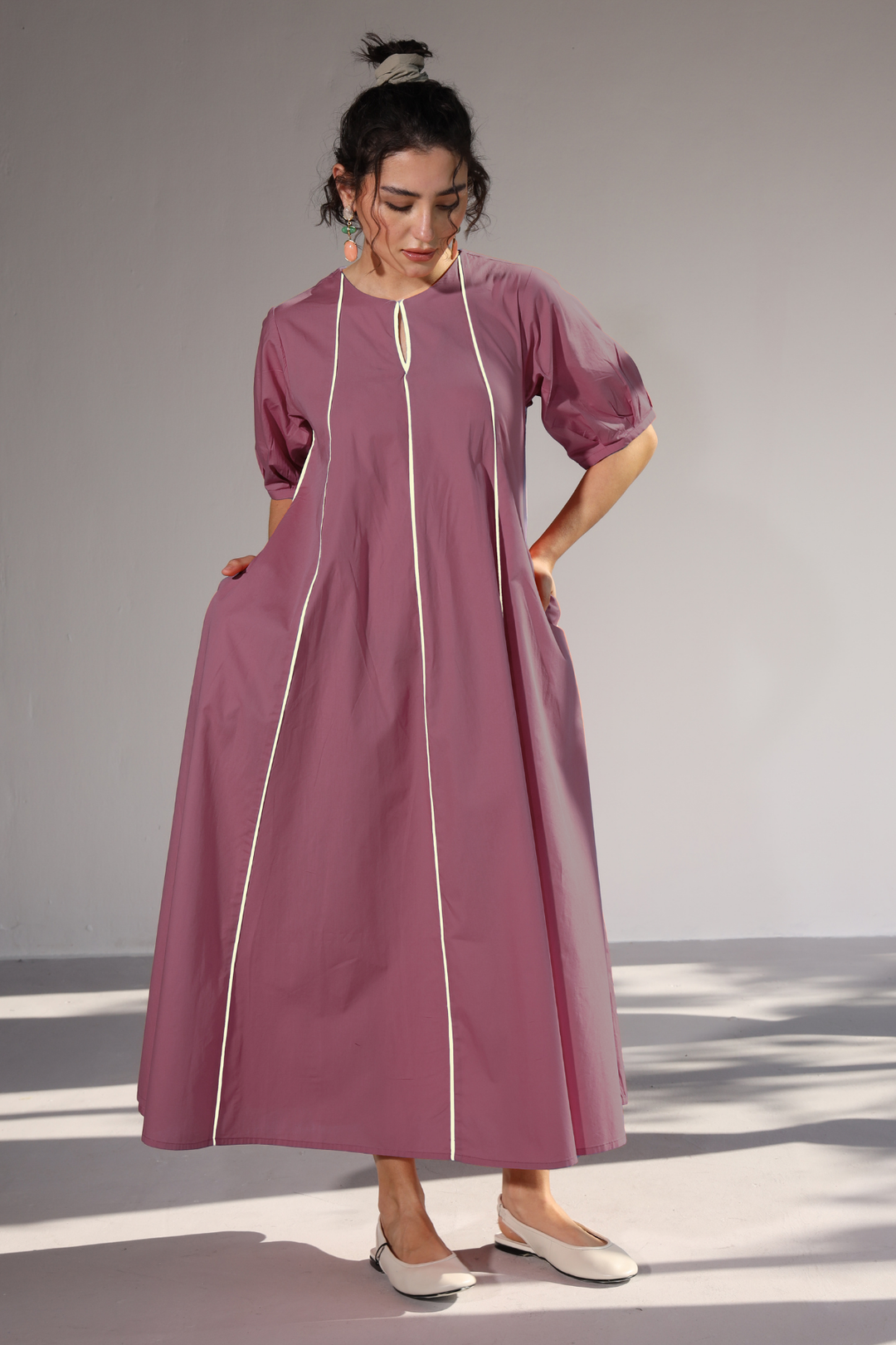 Sunlit Pannel Dress - Lavender