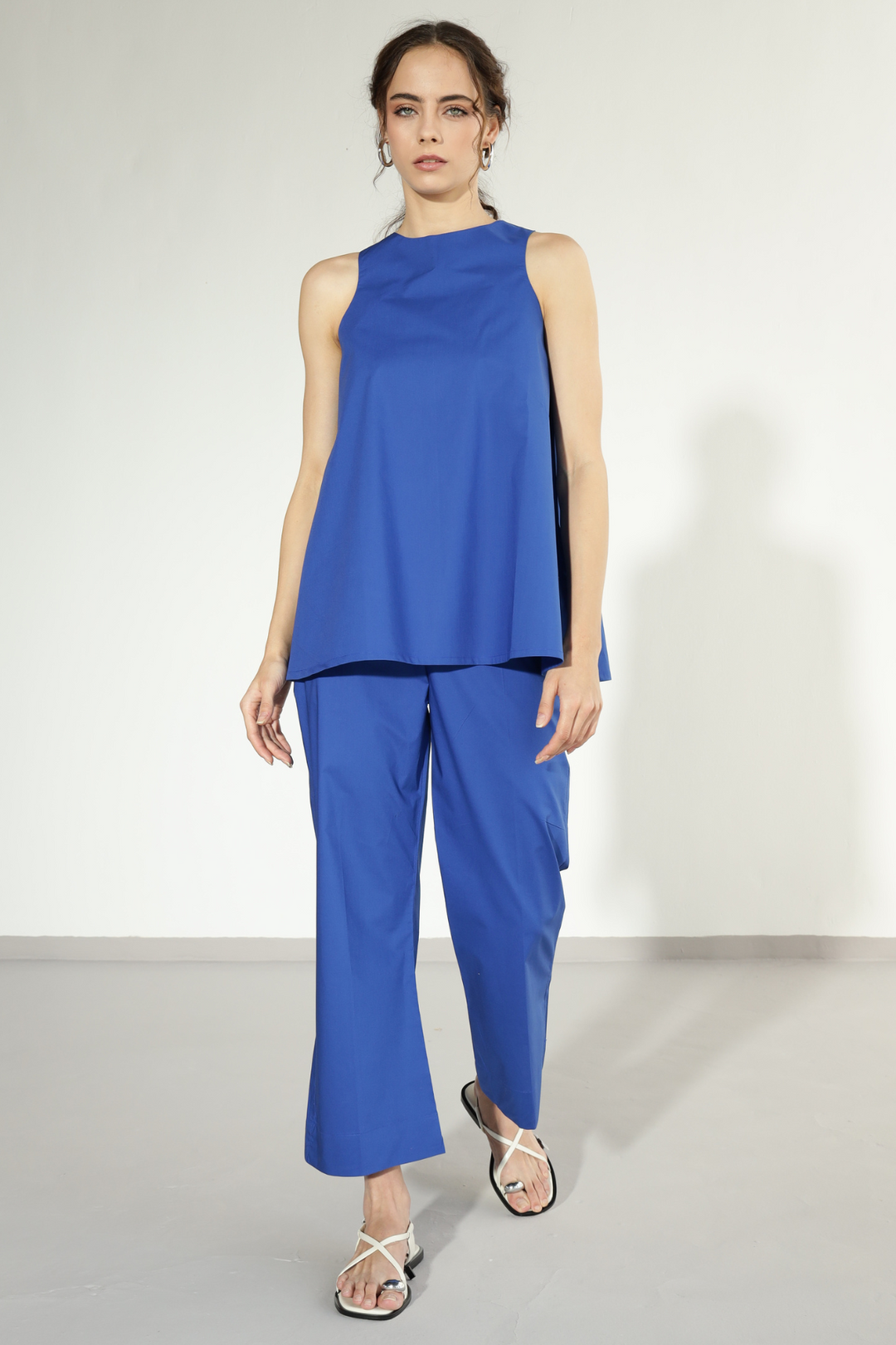 Anthro Pant Set - Electric Blue