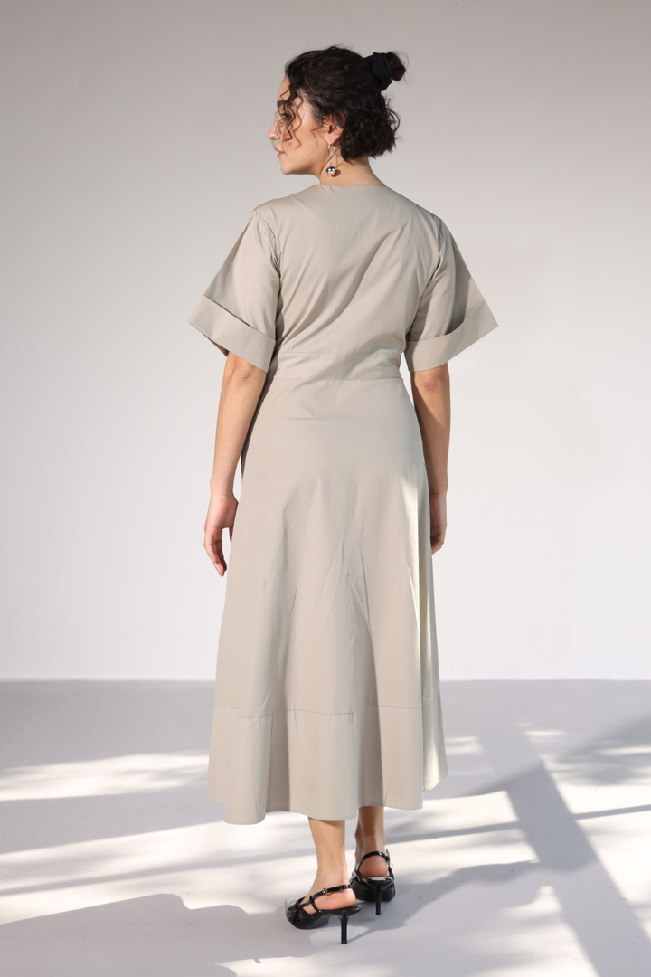 Emilia Pocket Dress - Sterling Silver