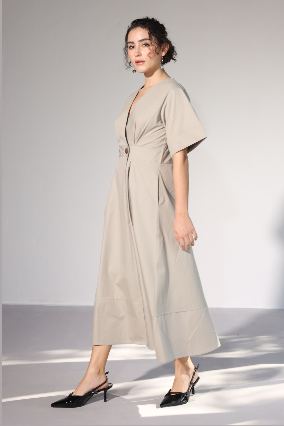 Emilia Pocket Dress - Sterling Silver