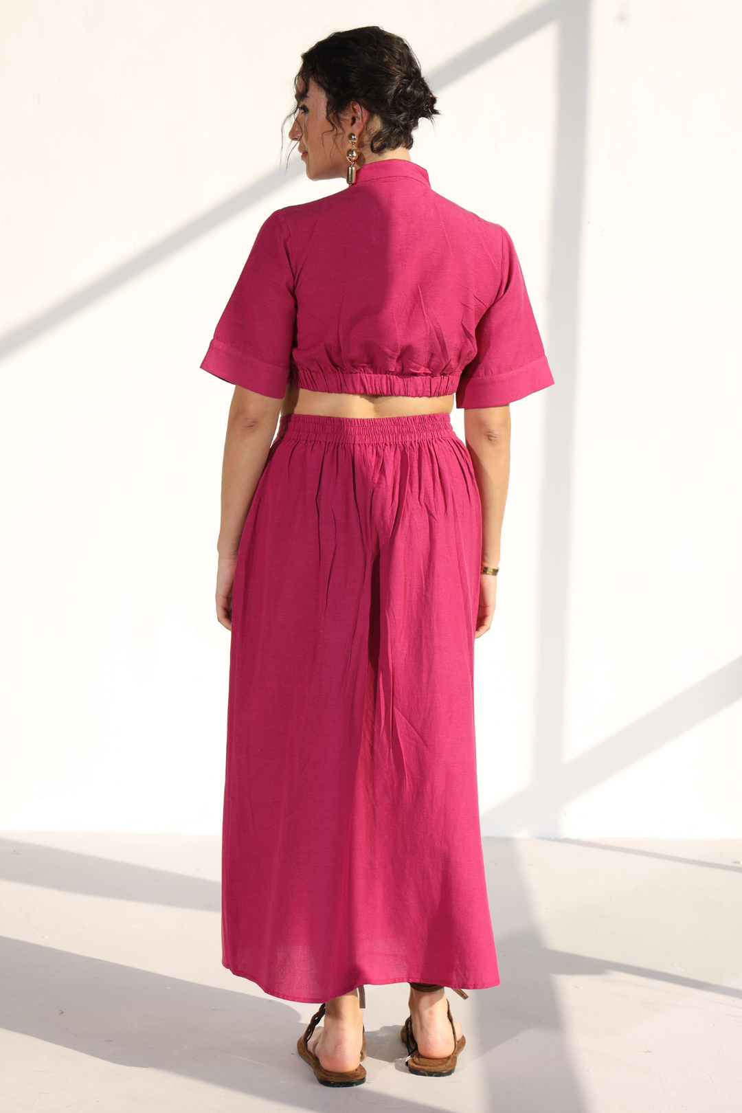 Tomillo Skirt Co-ord - Fuchsia Pink