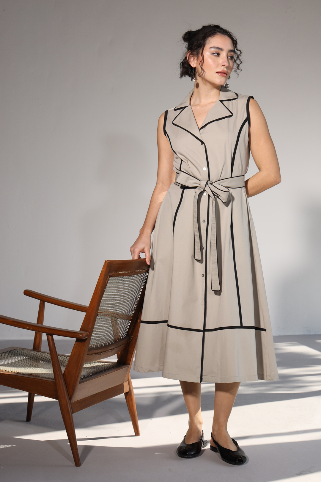 Miller Pocket Dress - Corporate Grey