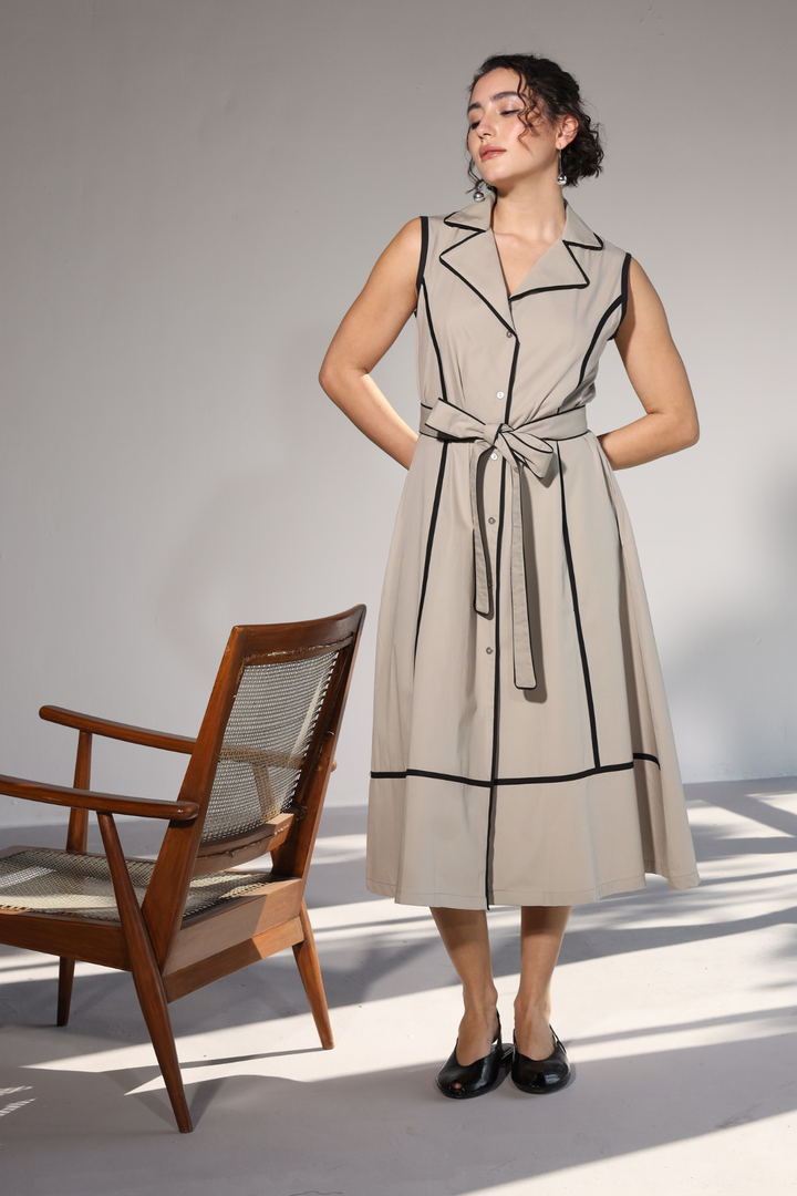 Miller Pocket Dress - Corporate Grey