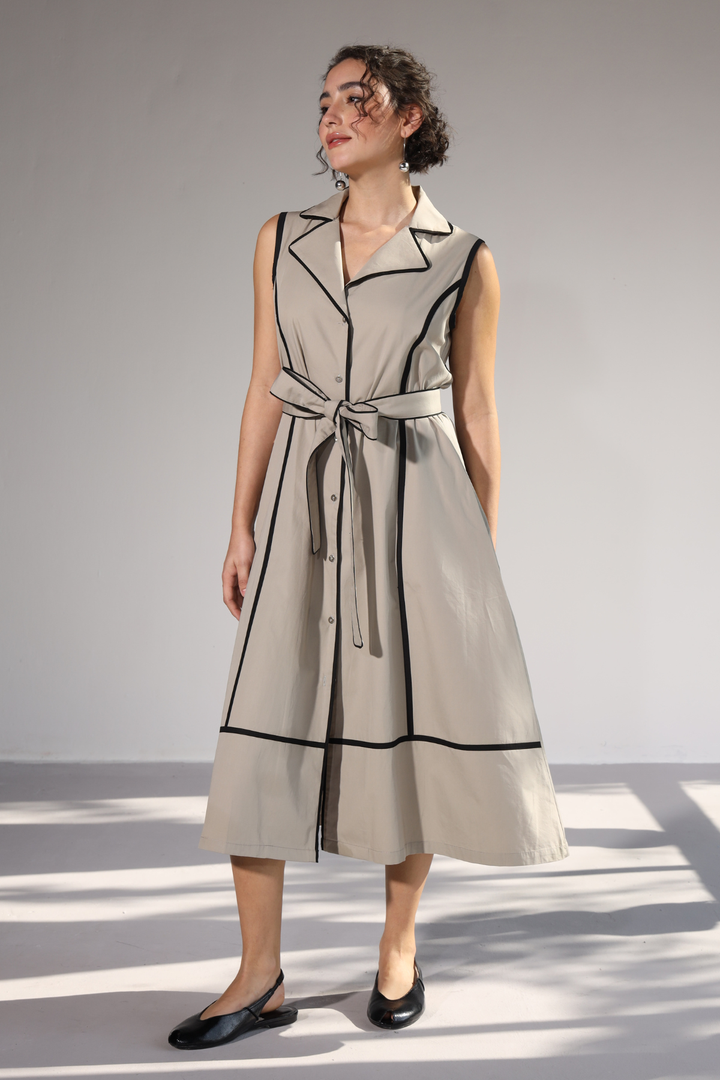 Miller Pocket Dress - Corporate Grey