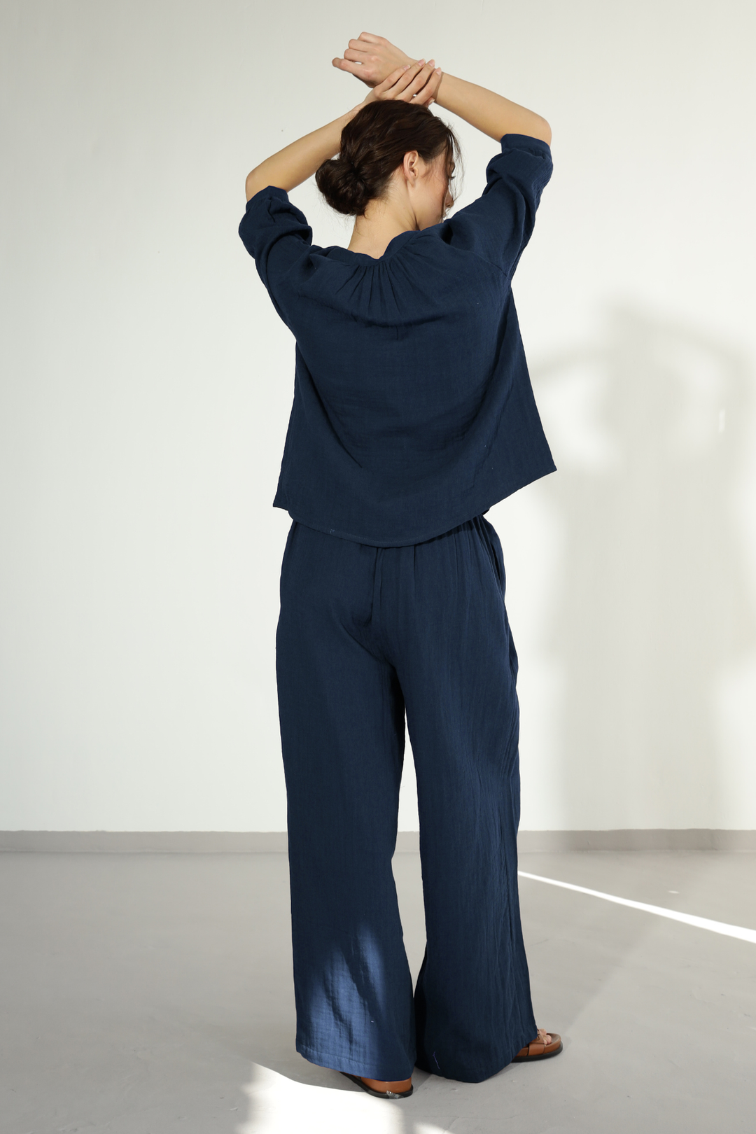 Danbury Gauze co-ord - Midnight blue