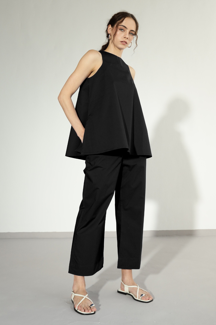 Anthro Pant Set - Carbon Black