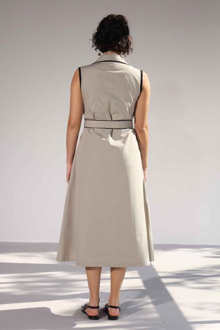 Miller Pocket Dress - Corporate Grey