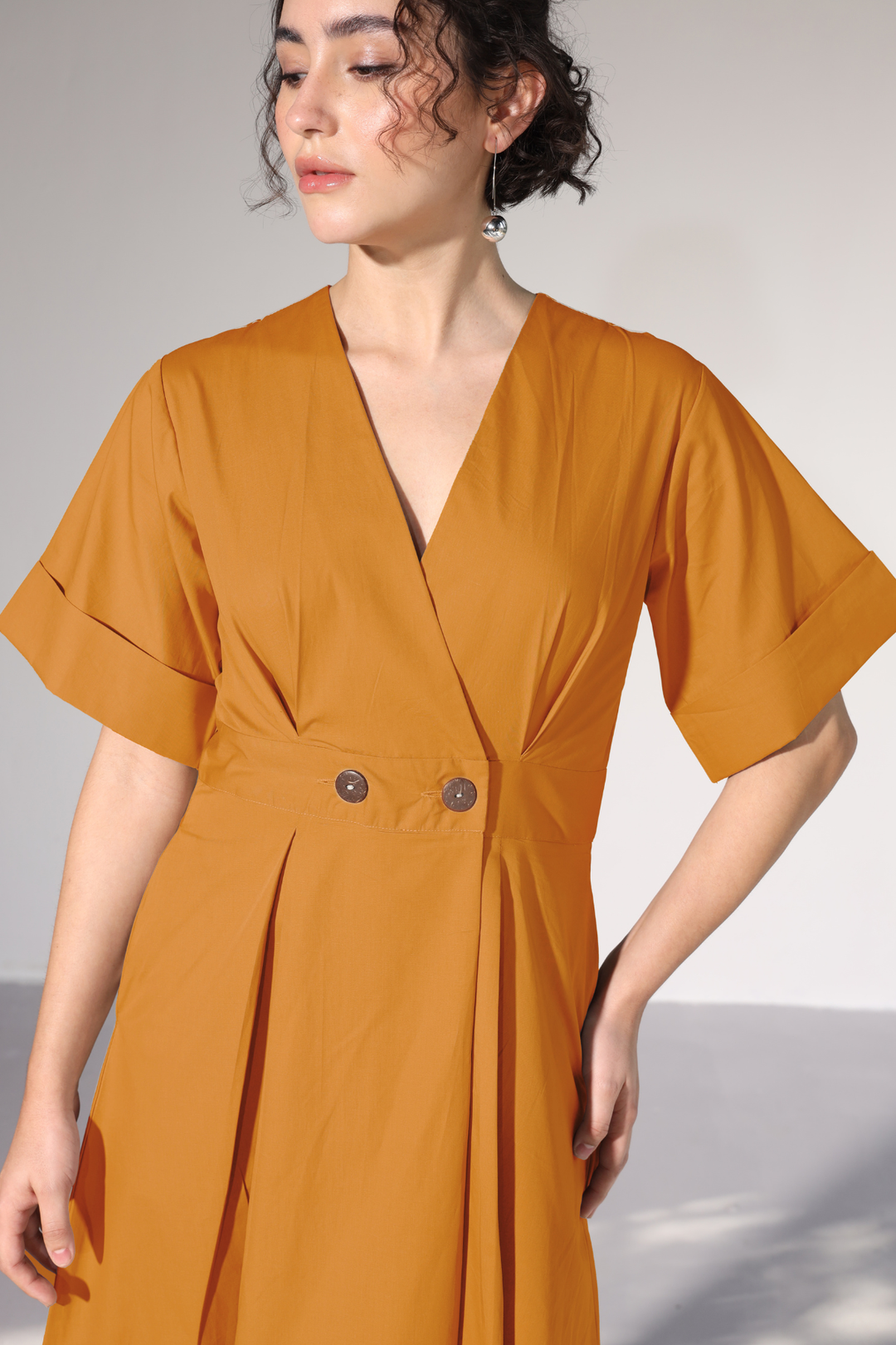 Emilia Pocket Dress - Tangerine