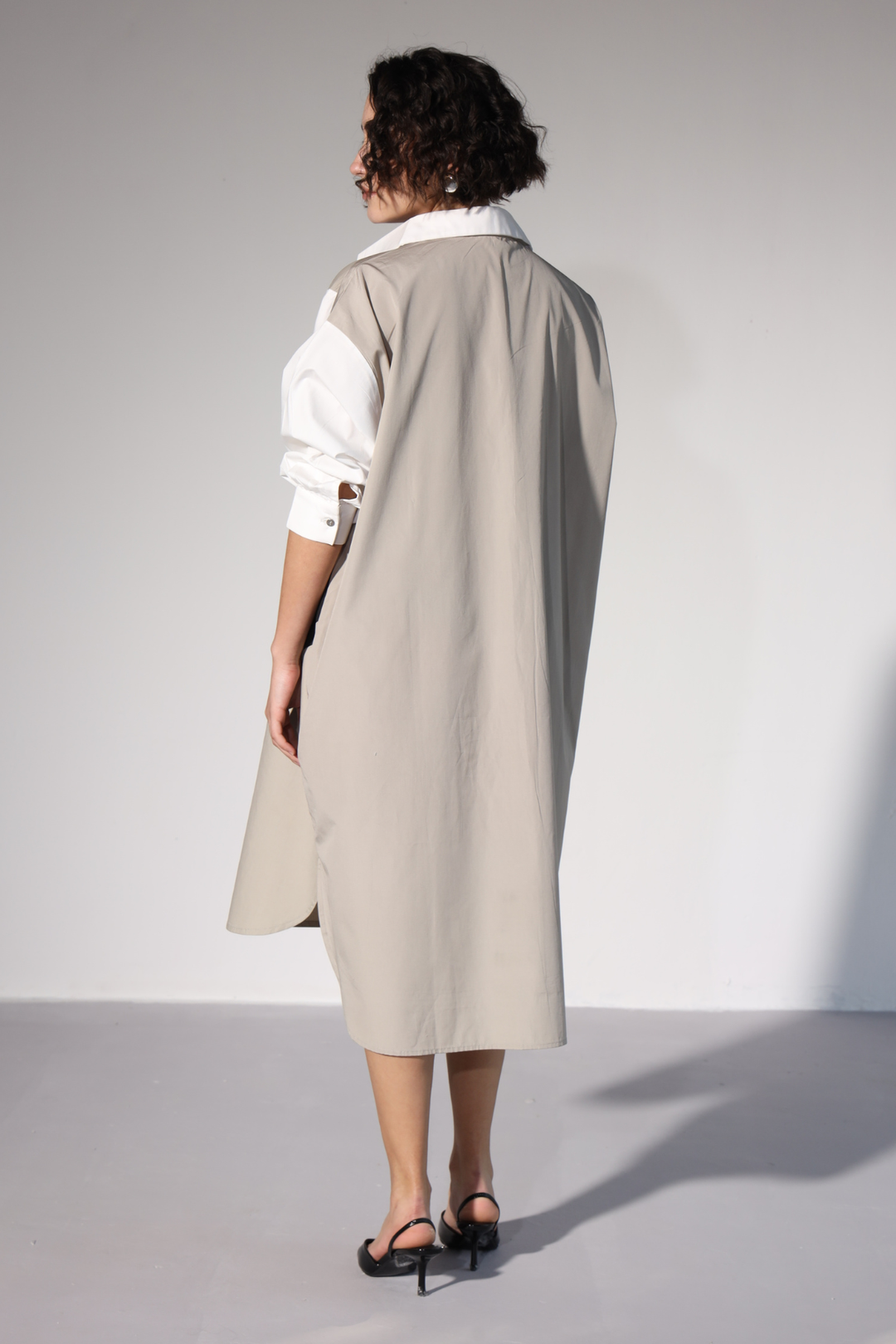 Lazy Sewciety Shirt Dress - Carbon Black