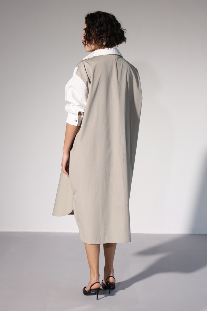 Lazy Sewciety Shirt Dress - Carbon Black