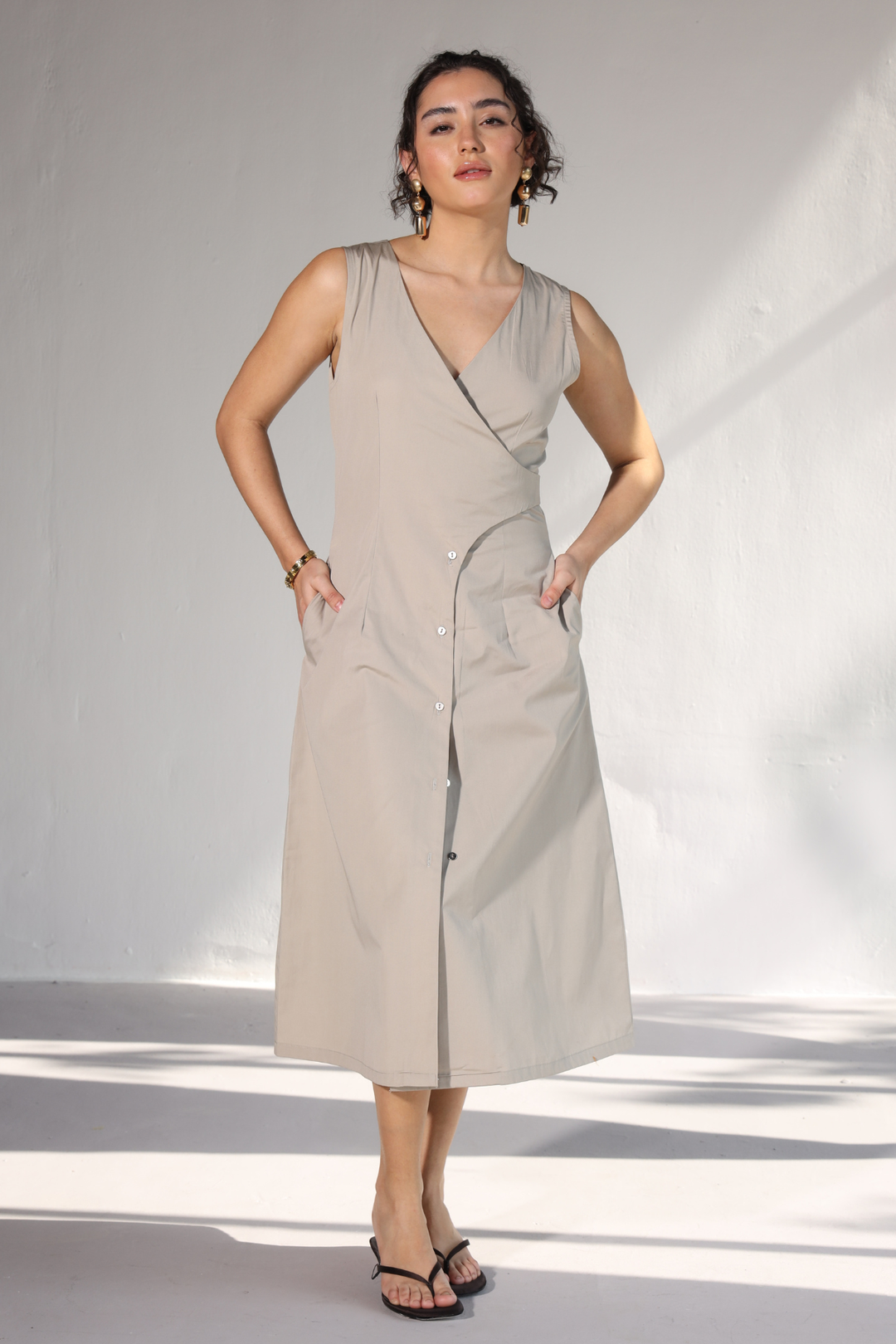 Collins Office Dress - Sterling Silver
