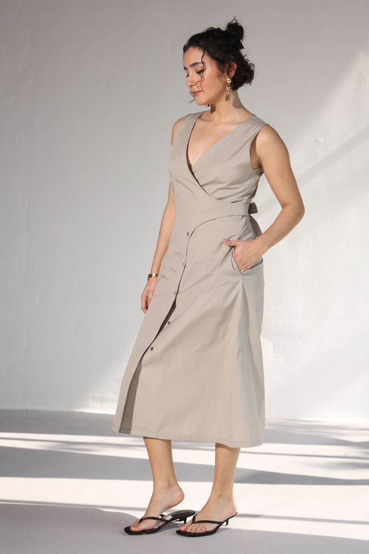 Collins Office Dress - Sterling Silver
