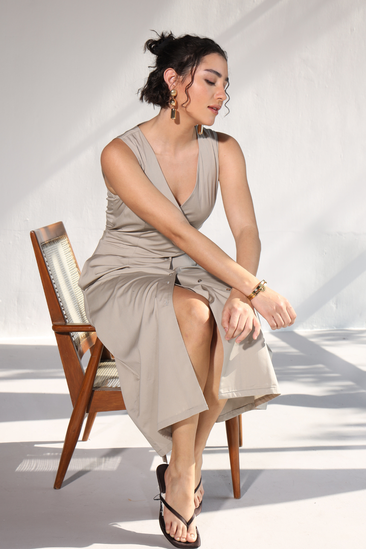 Collins Office Dress - Sterling Silver