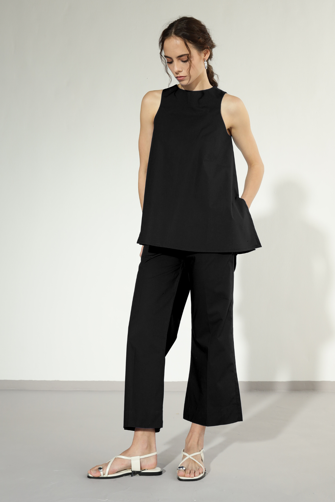 Anthro Pant Set - Carbon Black