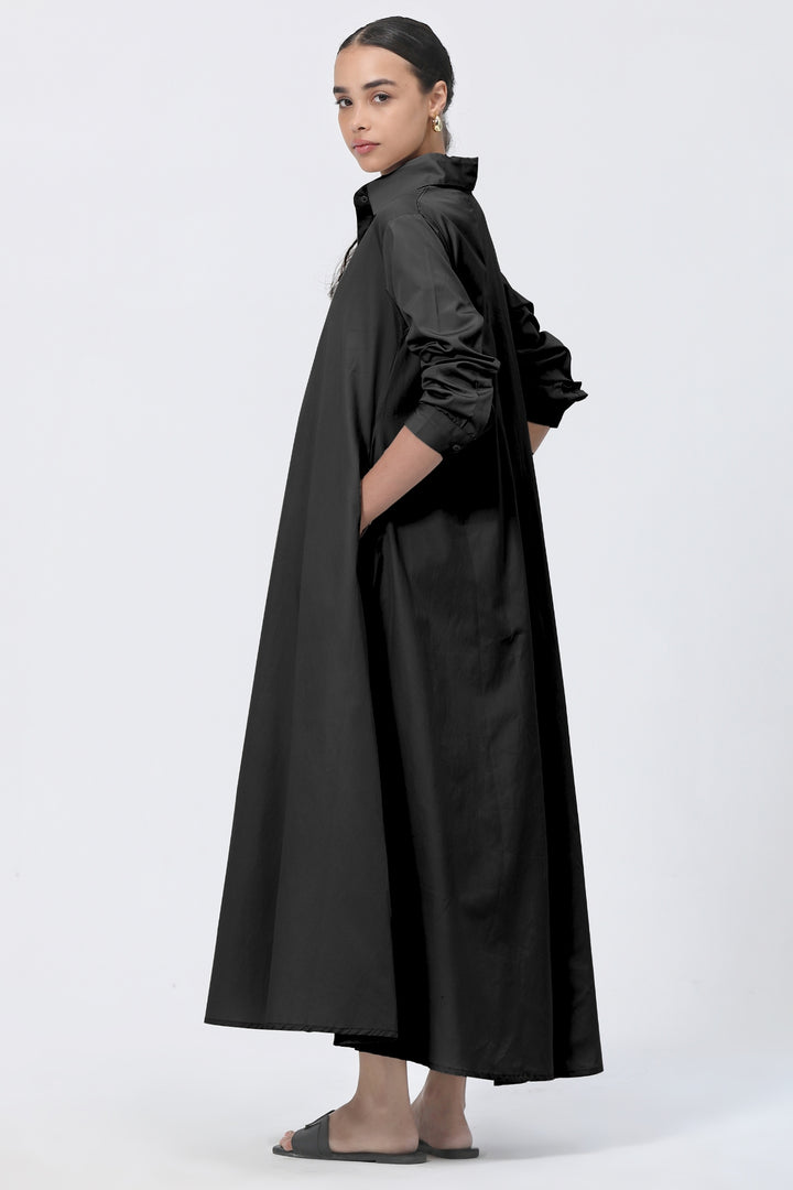 Massimo Shirt Dress - Carbon Black