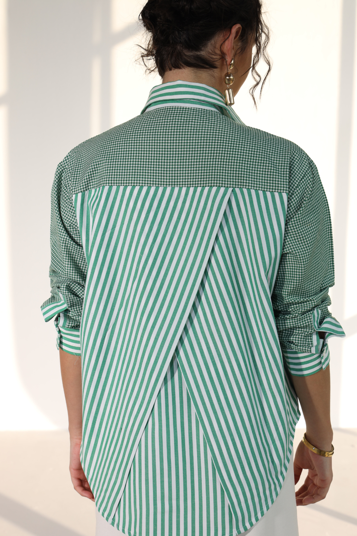 Valentino Formal Shirt  (Oversized) - Field Green