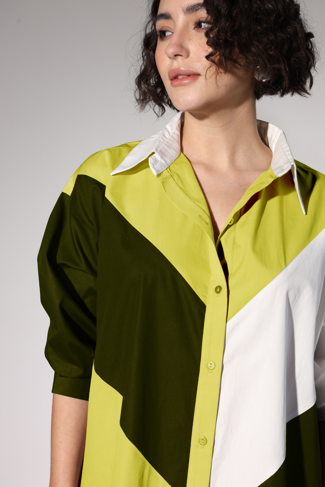 Lazy Sewciety Shirt Dress - Forest Green