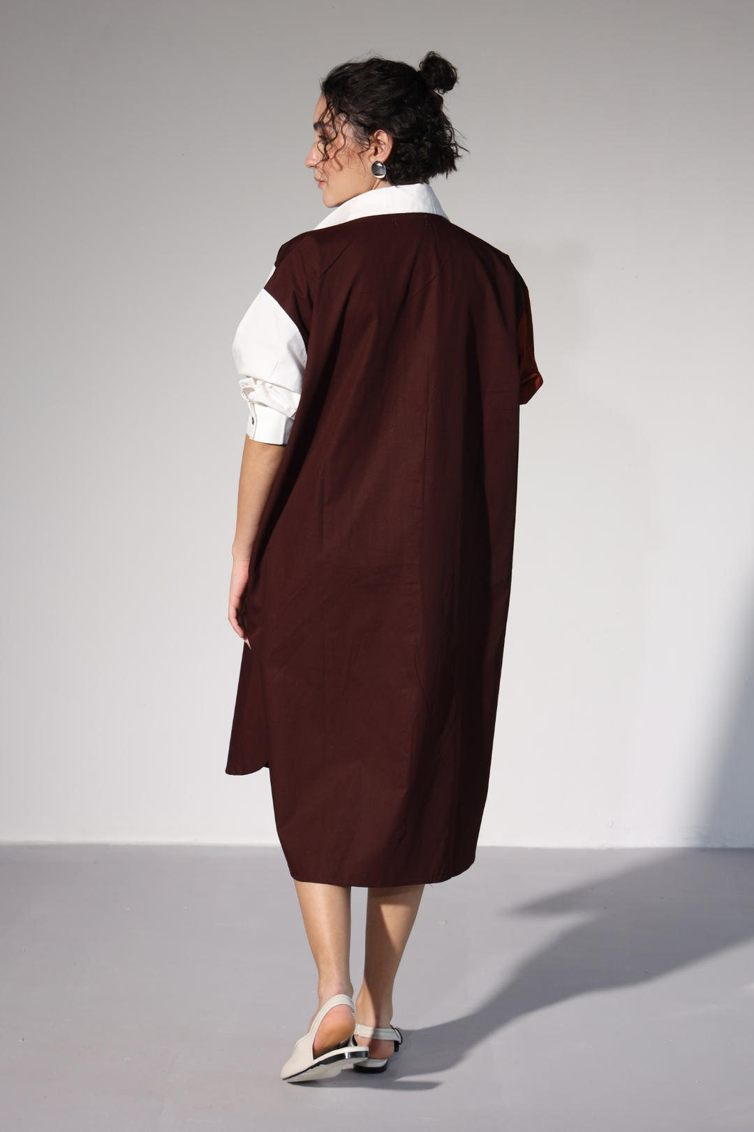 Lazy Sewciety Shirt Dress - Rust