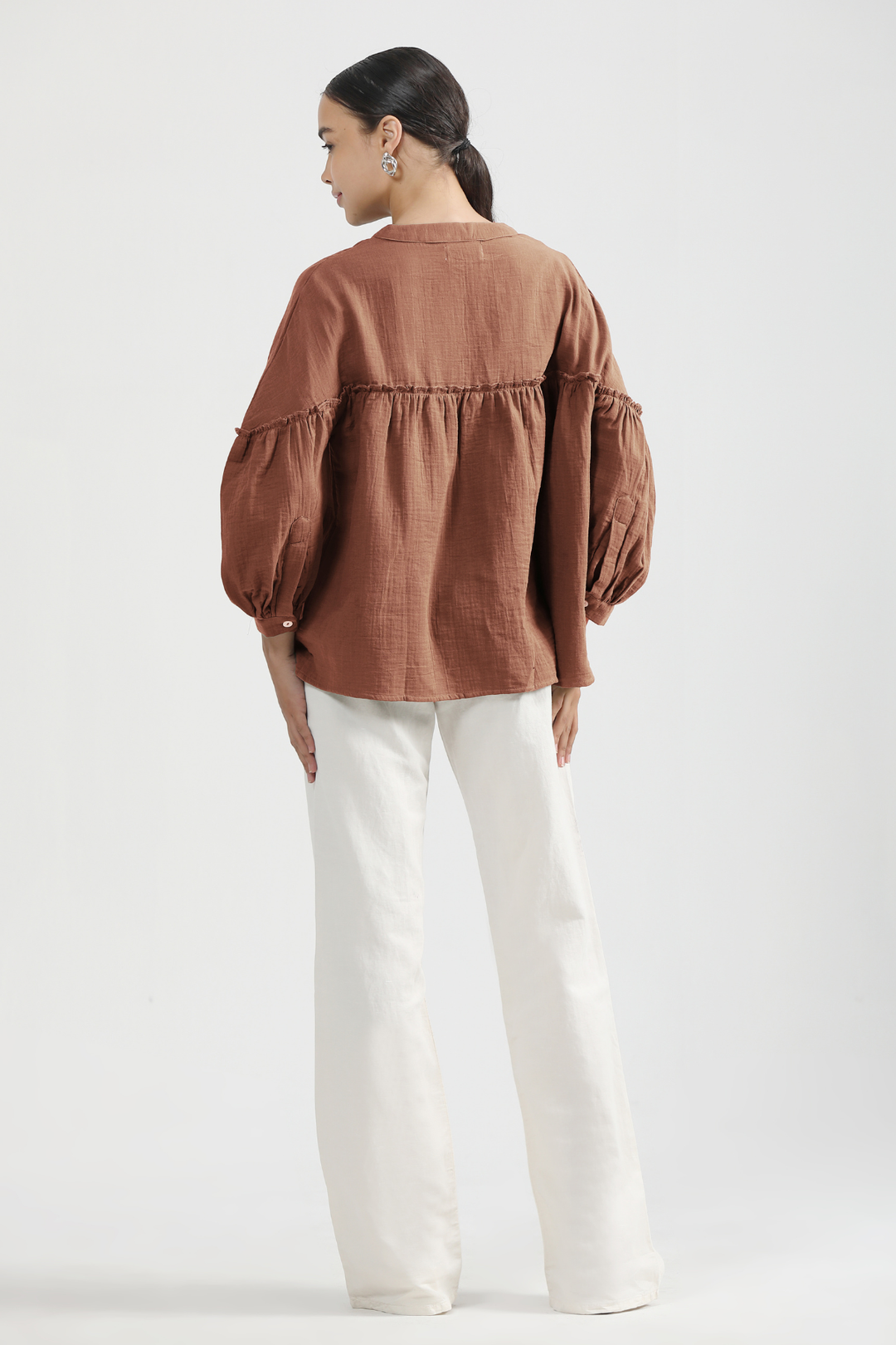 Renee Cape Top - Brown Sugar