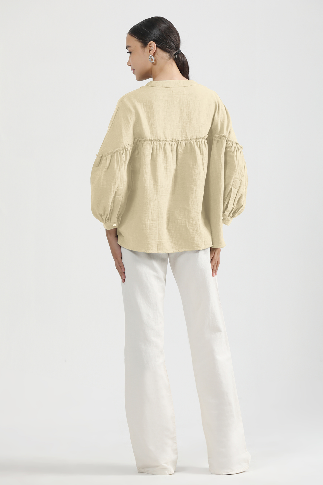 Renee Cape Top - Warm Ivory