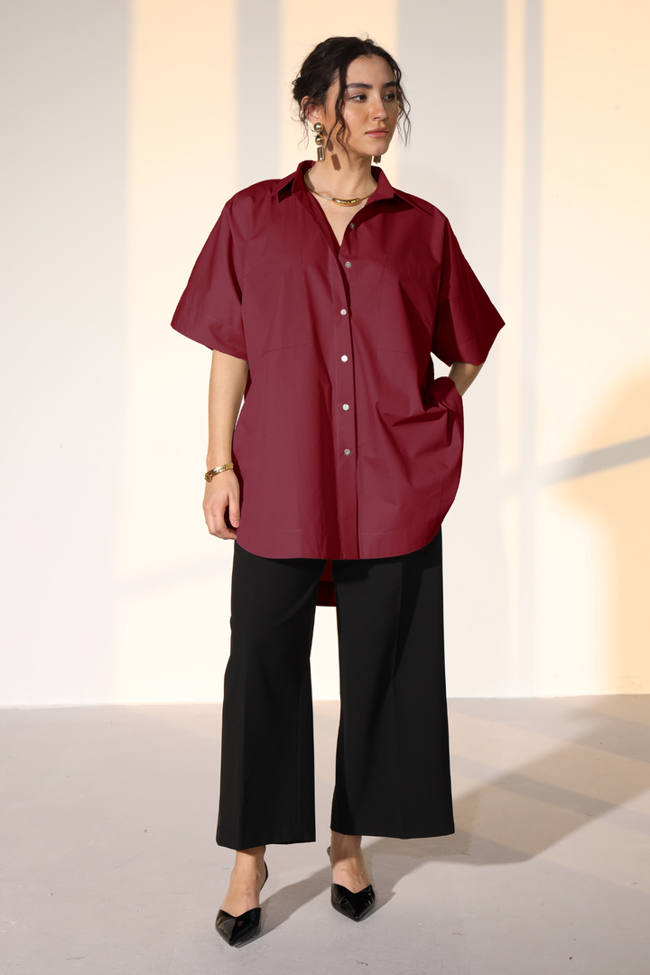 Harper Easy Shirt - Plum