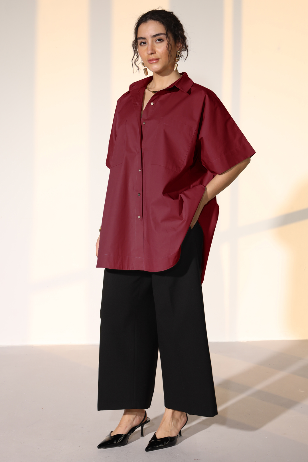 Harper Easy Shirt - Plum