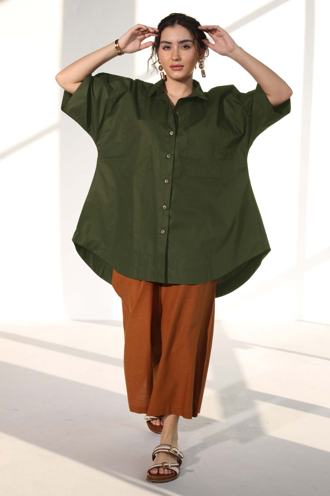 Harper Easy Shirt - Military Green