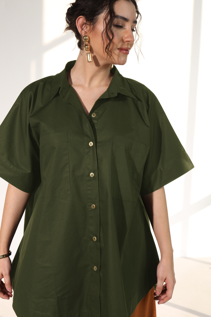 Harper Easy Shirt - Military Green