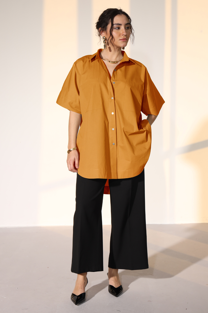 Harper Easy Shirt - Tangerine