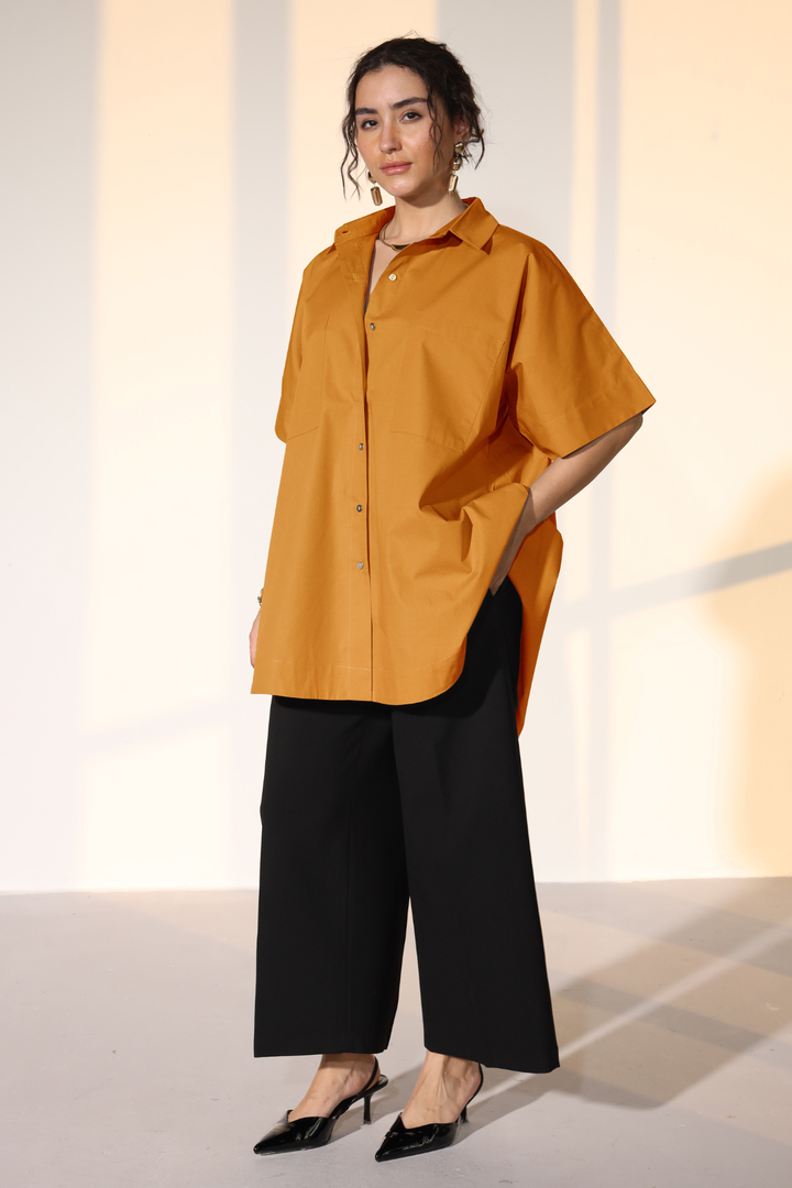 Harper Easy Shirt - Tangerine