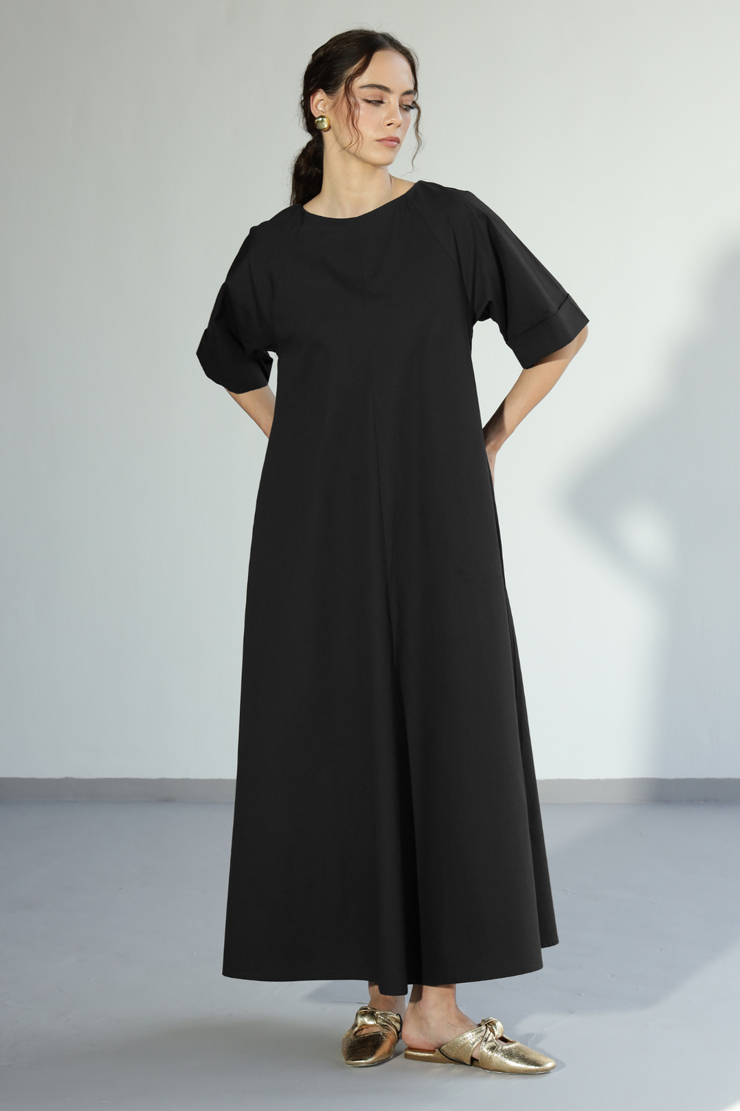 Amaxirose Flare Dress - Carbon Black