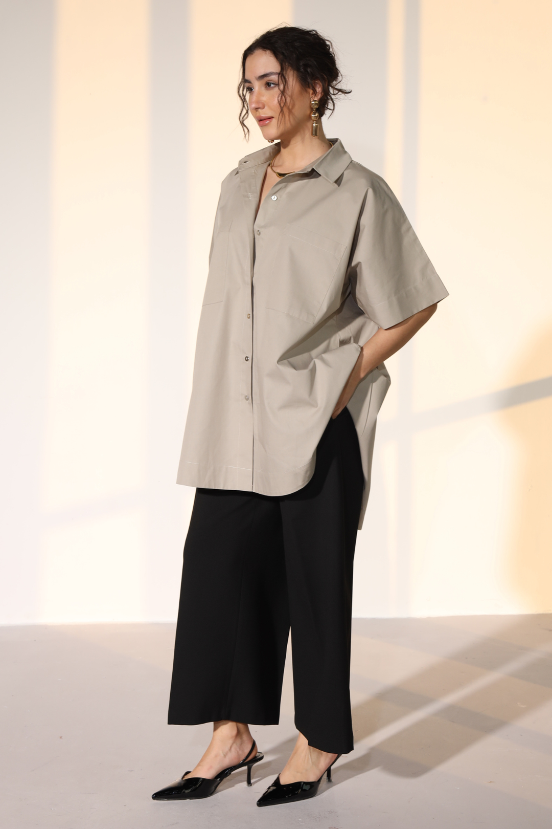 Harper Easy Shirt - Sterling Silver