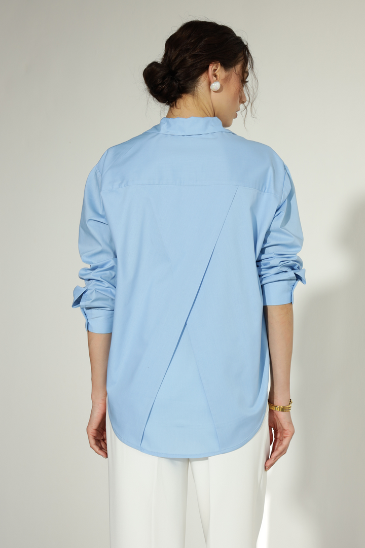 Valentino Formal Shirt  (Oversized) - Aero Blue