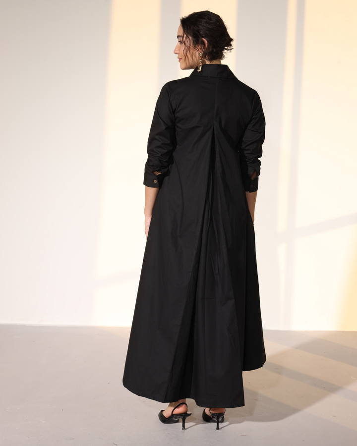 Massimo Shirt Dress - Carbon Black