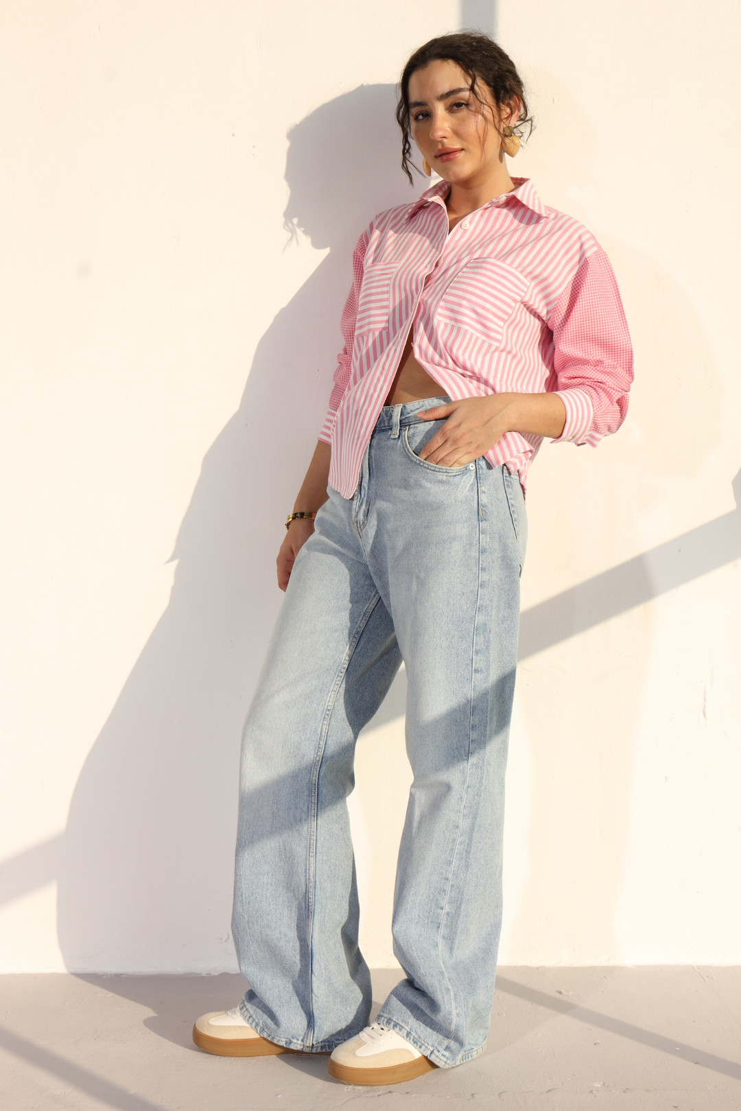 Valentino Formal Shirt  (Oversized) - Cupids Pink