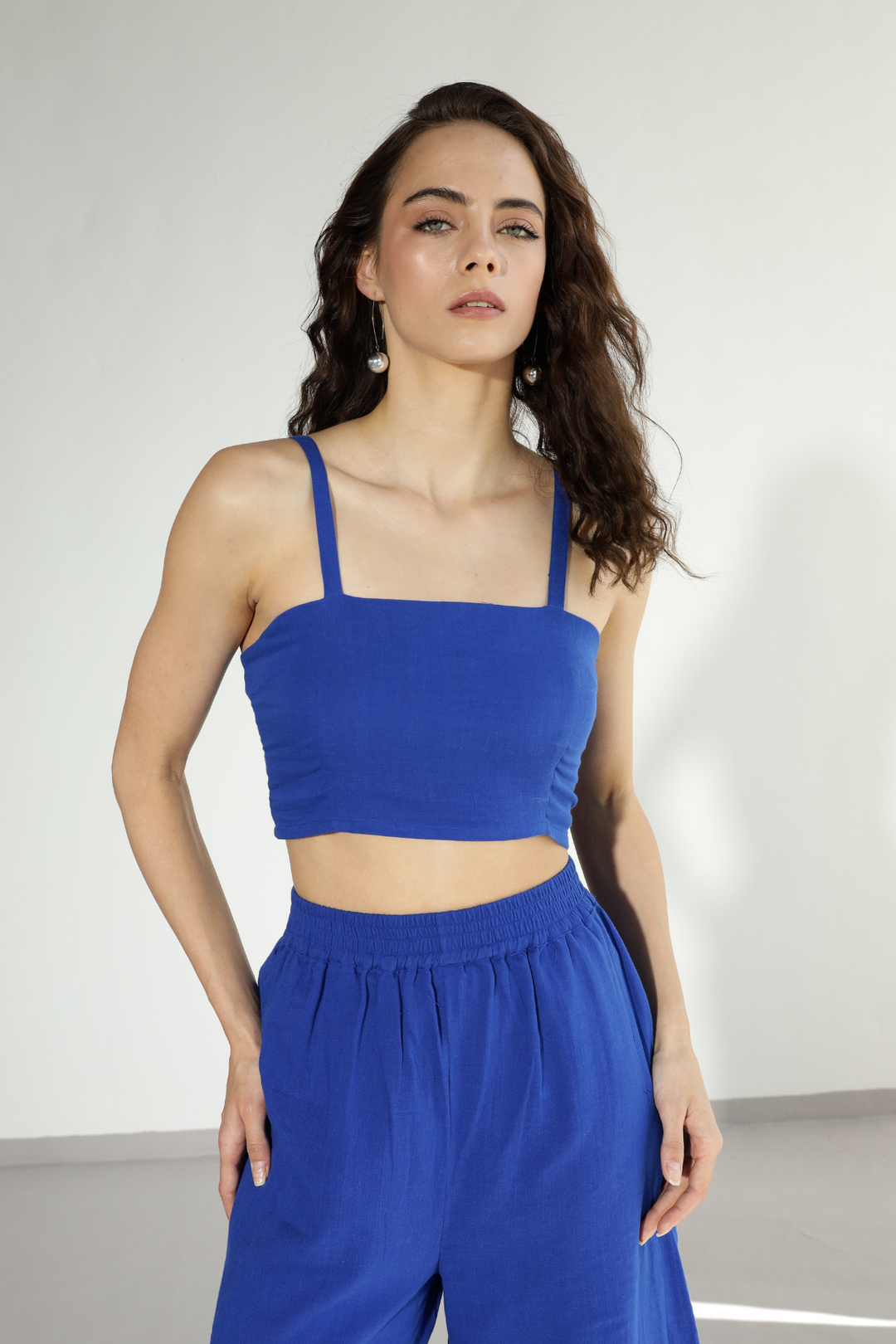 Grace Gauze co-ord - Electric Blue