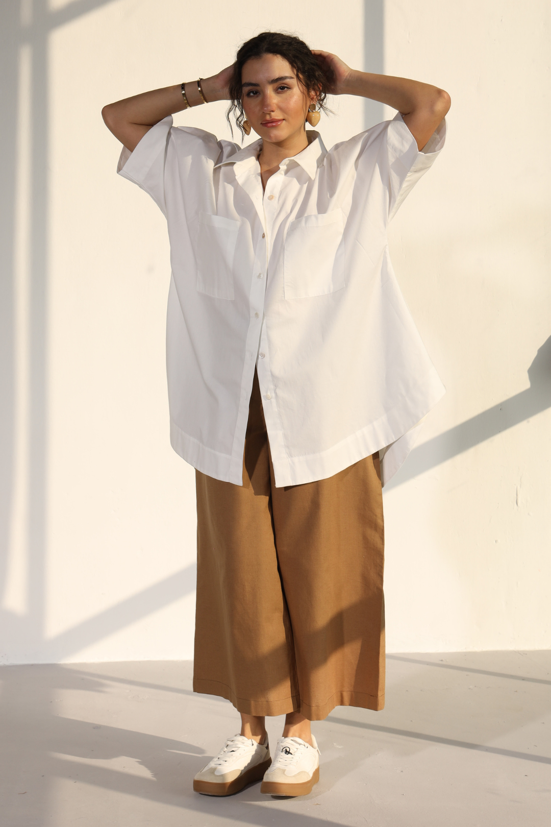 Harper Easy Shirt - Ivory White